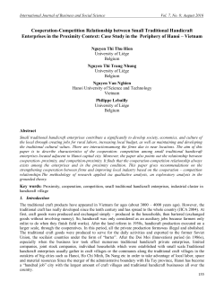 Cooperation-Competition Relationship between Small Traditional