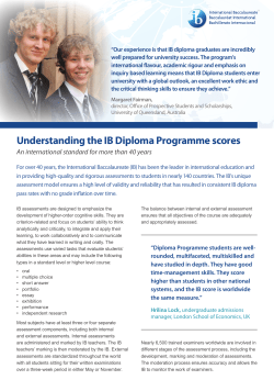 Understanding the IB Diploma Programme scores