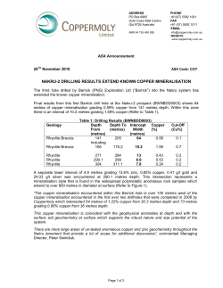 nakru-2 drilling results extend known copper