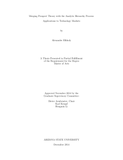 Merging Prospect Theory with the Analytic Hierarchy Process