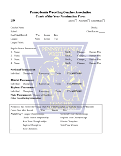 Coach-of-the-Year Nomination Form