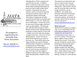 INTRODUCTION TO LEAGUE TENNIS FOR MEN USTA 2.5 AND