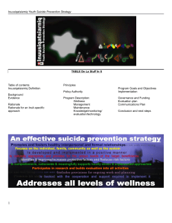 National Inuit Youth Suicide Prevention Strategy