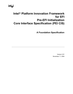 PEI - Intel