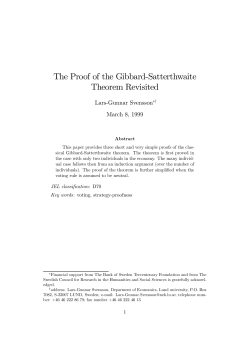 The Proof of the Gibbard-Satterthwaite Theorem Revisited - S