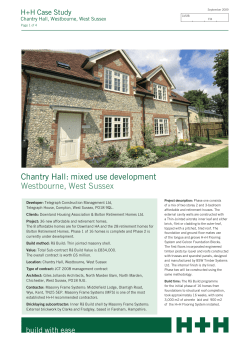Chantry Hall: mixed use development Westbourne, West