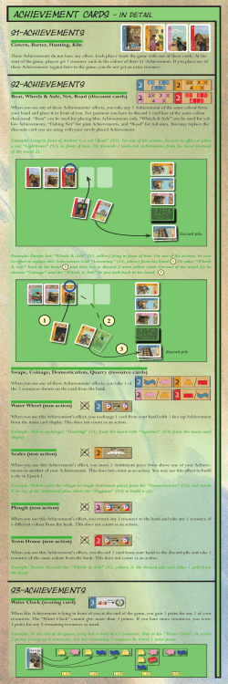 achievement cards - in detail