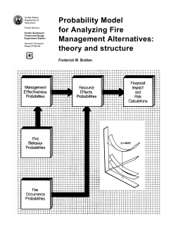 Probability model for analyzing fire management alternatives: theory
