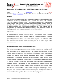 Michelle Hesketh :Problems With Process