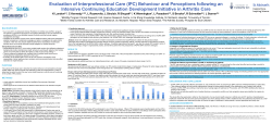 Bruyère Clinical Team Self-Assessment on Interprofessional Practice