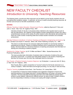 books - Carleton University
