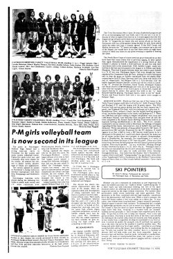 PM girl s volley ball team is now second in its league