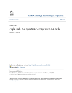High Tech - Cooperation, Competition, Or Both
