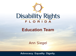 Education Team Presentation