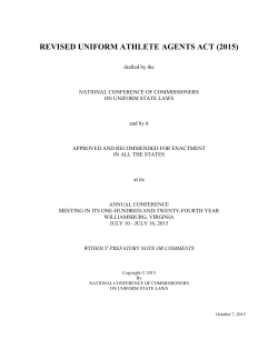 uniform athlete agents act (2000)