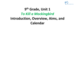 To Kill a Mockingbird