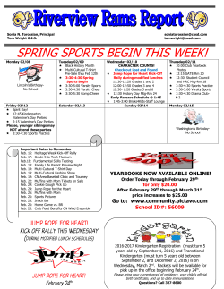 spring sports begin this week!