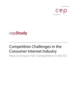 Competition Challenges in the Consumer Internet Industry