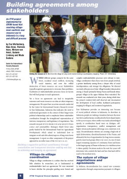 Building agreements among stakeholders