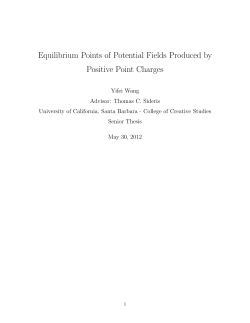 Equilibrium Points of Potential Fields Produced by Positive Point