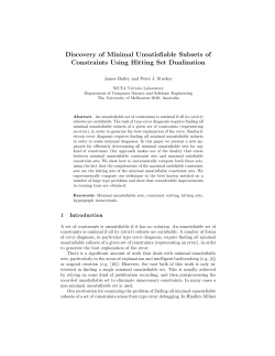 Discovery of Minimal Unsatisfiable Subsets of