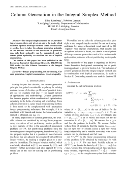 Column Generation in the Integral Simplex Method