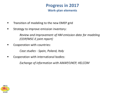 Evaluation of Cd pollution levels in Poland Cooperation with
