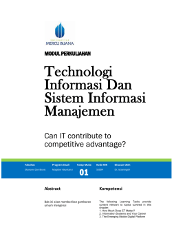 Standarisasi Modul - Universitas Mercu Buana