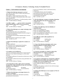 E-Commerce: Business