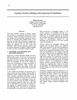 Anytime Decision Making with Imprecise Probabilities