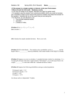 (Problem 2, 7pts) As part of the National Health and Nutrition