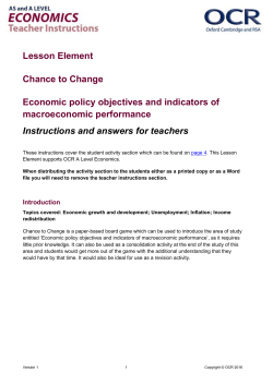 OCR A Level Economics Lesson Element