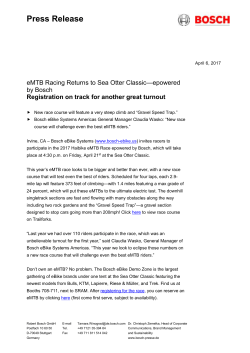 Presse Information - Sea Otter Classic