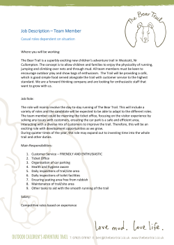 Job Description &ndash; Team Member