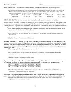 Review for 1 sample HT