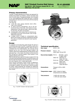Fk 41.65(4)GB NAF-Trimball Control Ball Valves