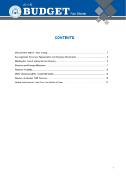 2014-15 Budget Fact Sheet