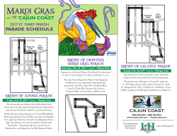 Cajun Coast Mardi Gras 2017 brochure [REVISED PROOF]