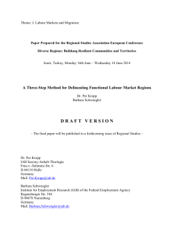 A Three-Step Method for Delineating Functional Labour Market
