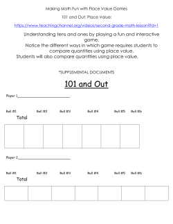 Making Math Fun with Place Value Games