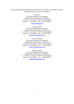 Change-oriented organizational citizenship behavior