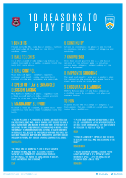 10 reasons to play futsal