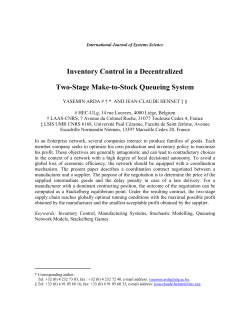 Inventory Control in a Decentralized Two-Stage Make-to
