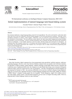 Initial Implementation of Natural Language Turn-Based