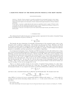 A BIJECTIVE PROOF OF THE HOOK