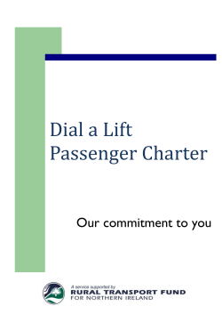What is Dial a Lift? - Lagan Valley Rural Transport