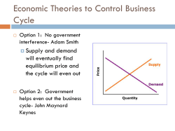 Economic Theories to Control Business Cycle - Lepley