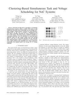 Clustering-Based Simultaneous Task and Voltage Scheduling for