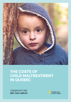 the costs of child maltreatment in quebec - Observatoire des tout