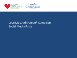 Facebook copy - Love My Credit Union